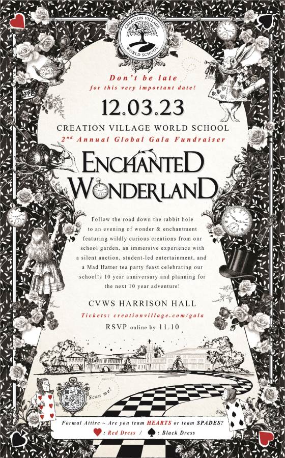 Enchanted Wonderland Gala Invite